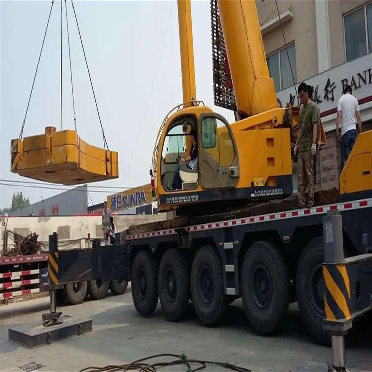 昌黎县当地吊车出租|机器吊装|75吨|工厂搬迁服务